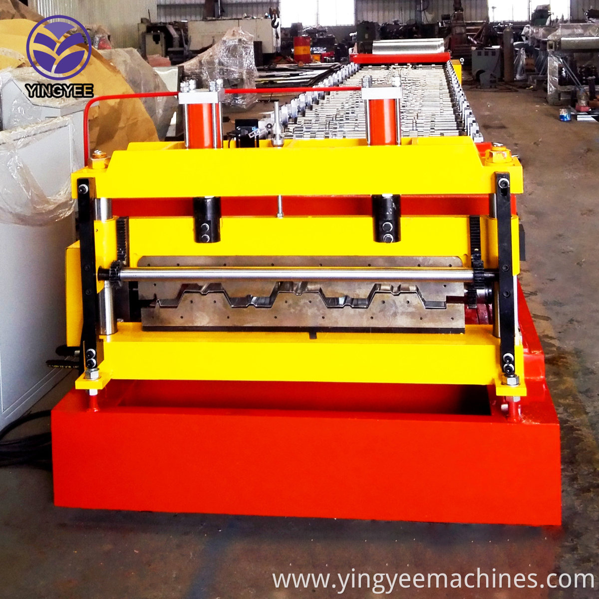 new arrival Profiled Steel Sheet Concrete Slab Plate Floor Decking Panel Roll Forming Machine With PLC Control System